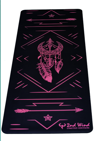 Sticky Yoga Mat- Pink Black BOHO