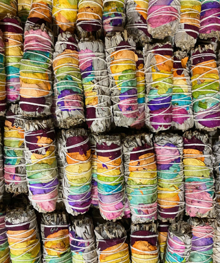 7 Chakras Rose Smudge Sticks | Sage + Rose