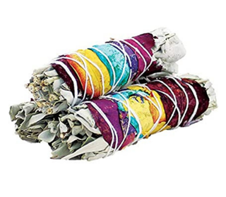 7 Chakras Rose Smudge Sticks | Sage + Rose