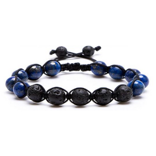 Wisdom Beacon Bracelet: Lapis Lazuli & Lava Stone Diffuser
