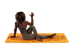 Sticky Yoga Mat - Purrfect Pumpkin