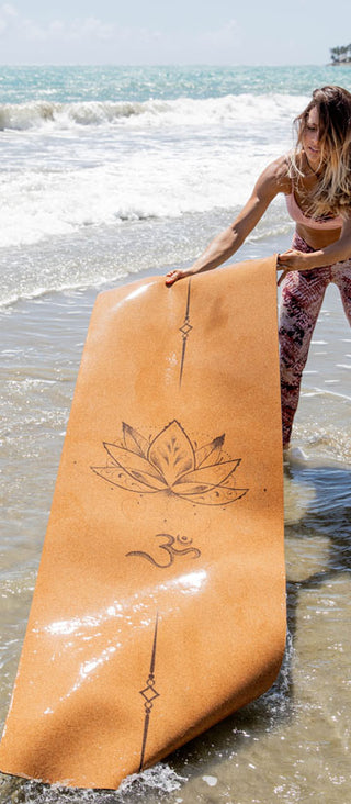 Cork Yoga Mat - Lotus