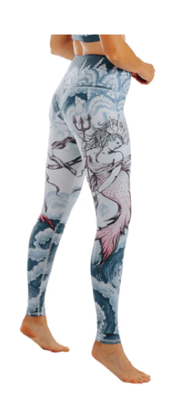 Sea Goddess Printed Yoga Leggings